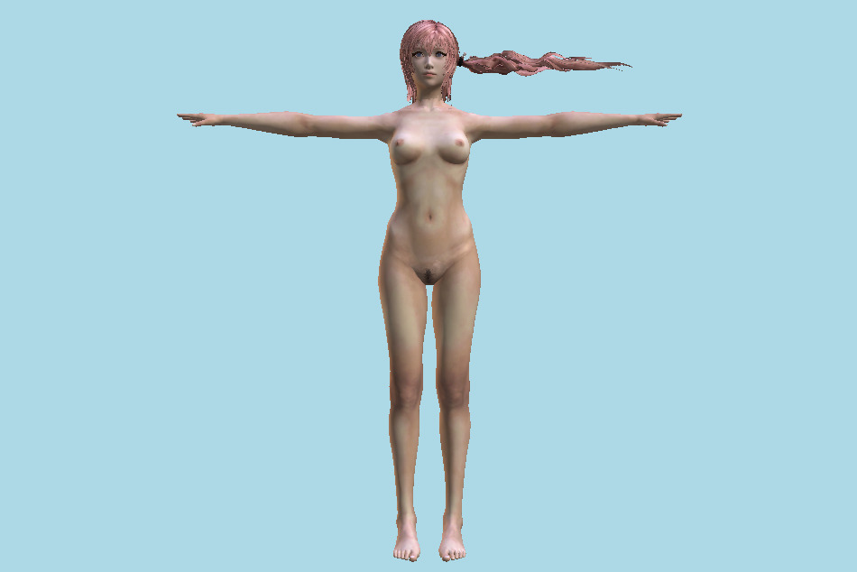 Sarah Naked Girl 3d model