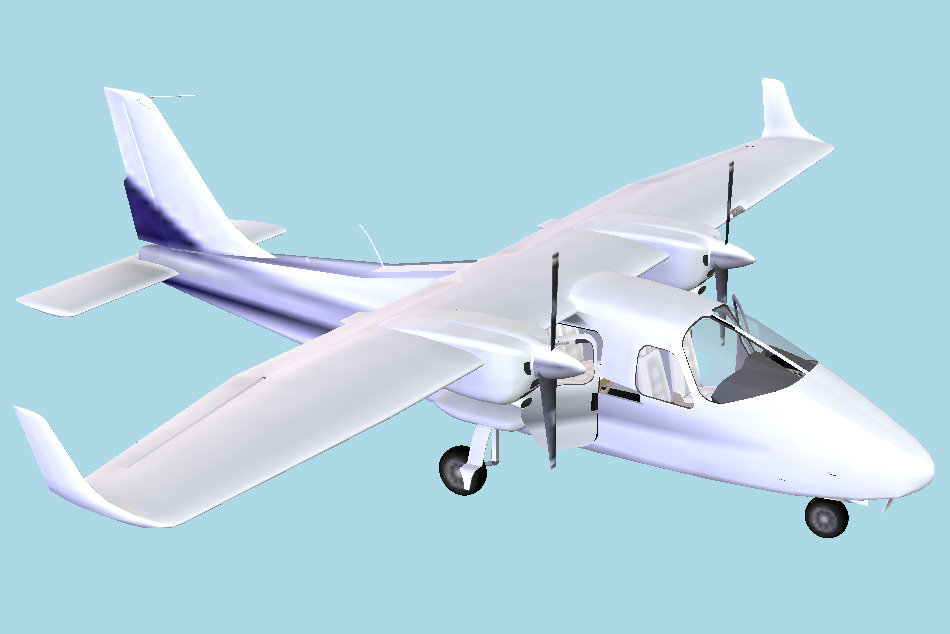 Tecnam P2006T Aircraft 3d model