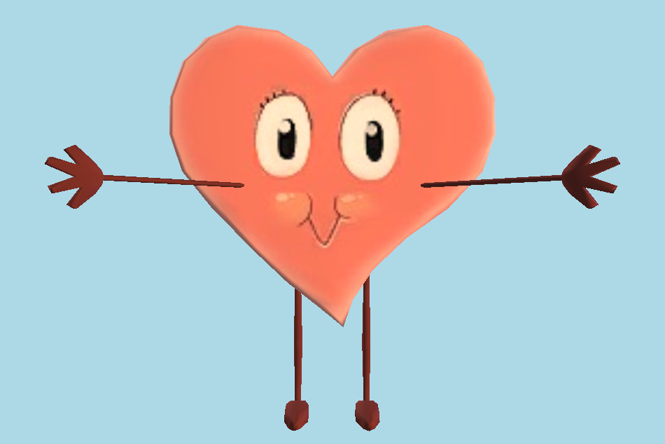 SpongeBob HeroPants Heart Hugger 3d model