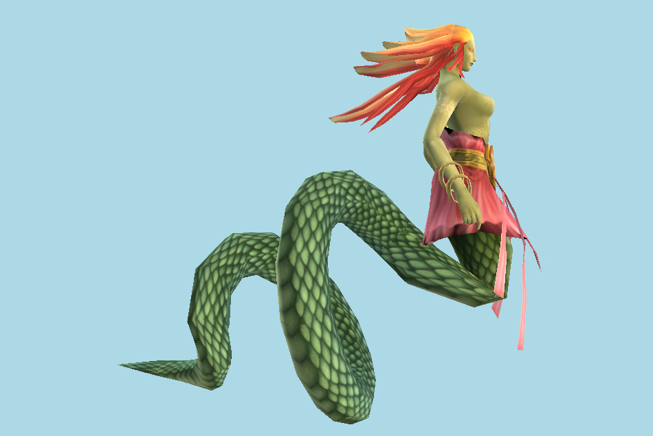Female Snake Monster 3d model