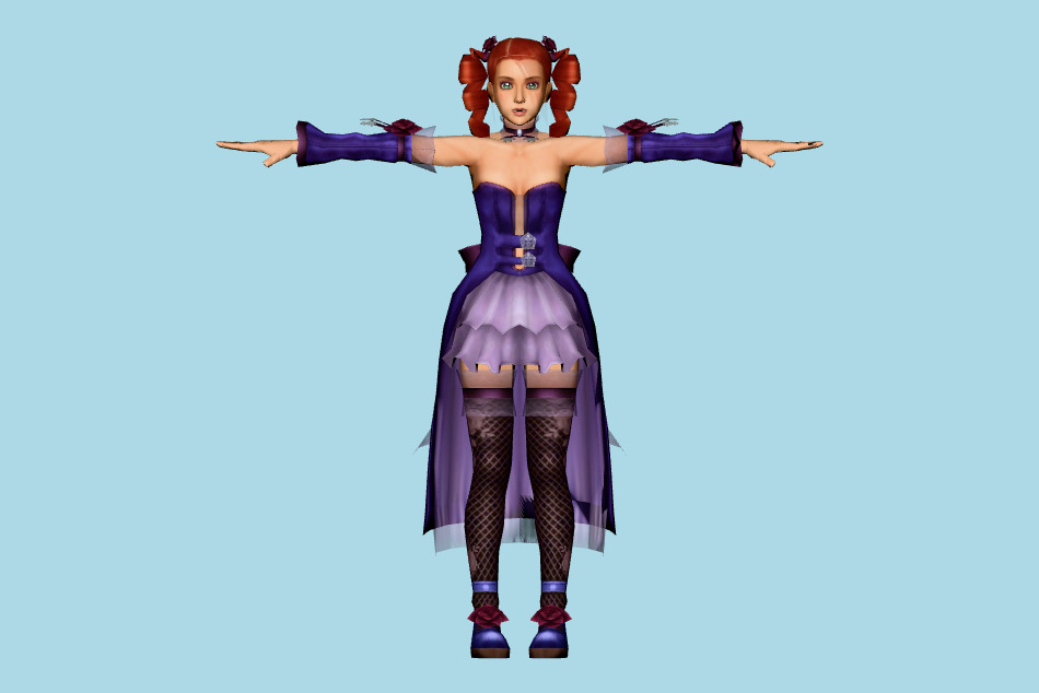 Soul Calibur 3 Amy 3d model