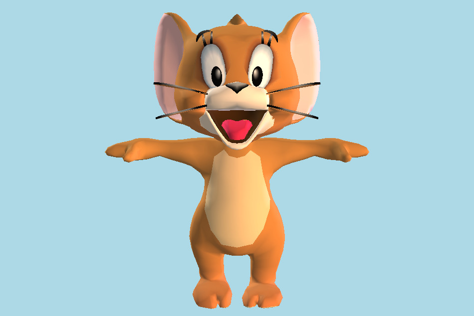Tom and Jerry in War of the Whiskers Jerry 3d model