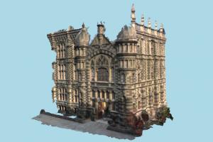 Palace 2D church, castle, palace, mansion, museum, tower, house, building, structure, domicile
