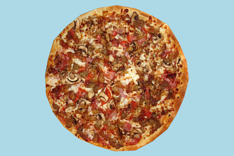 Pizza Meat Treat 3d model