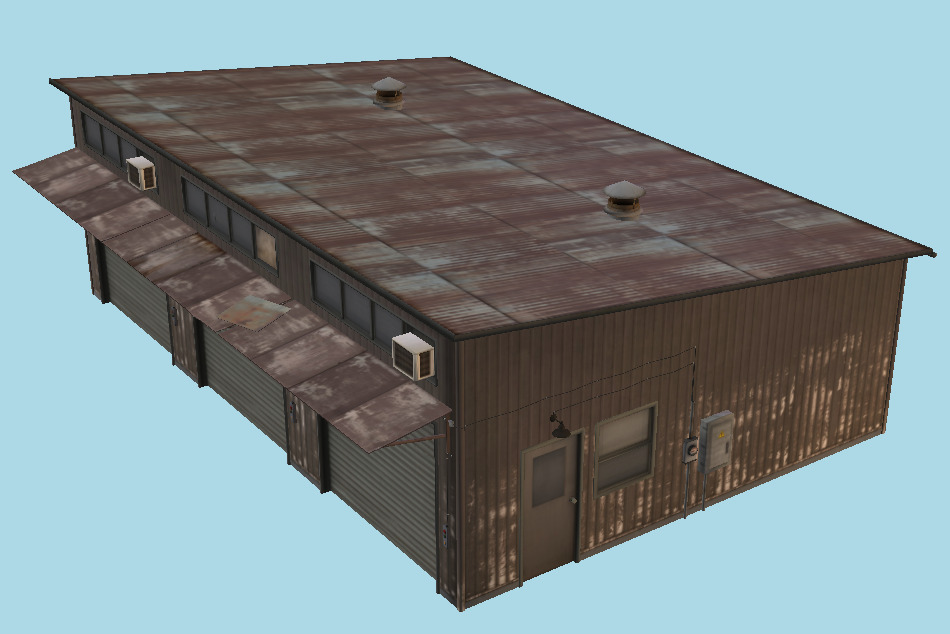 Old Warehouse 3d model