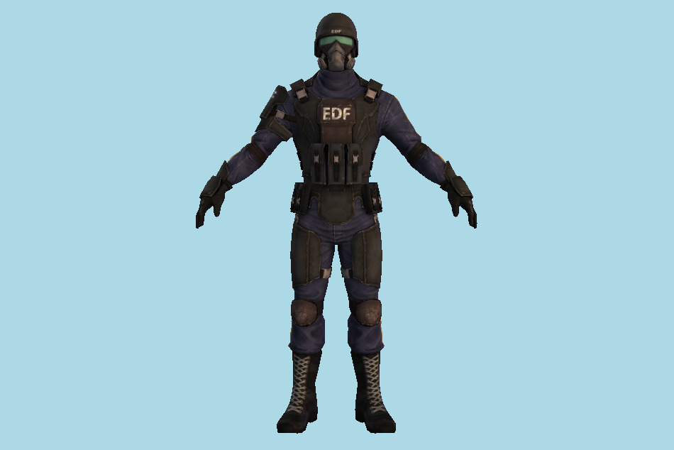 EDF Soldier 3d model