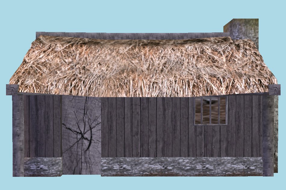 AK Poorfolk`s Peasant Buildings 3d model