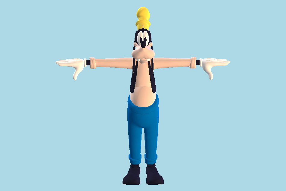 Cartoon Goofy 3d model