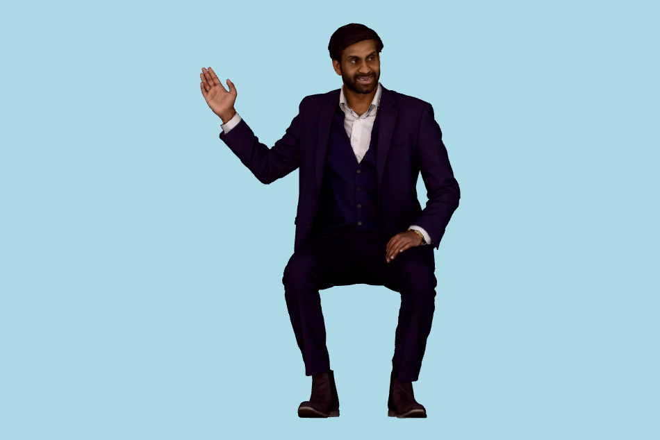 Business Man Posed 00362_33 3d model