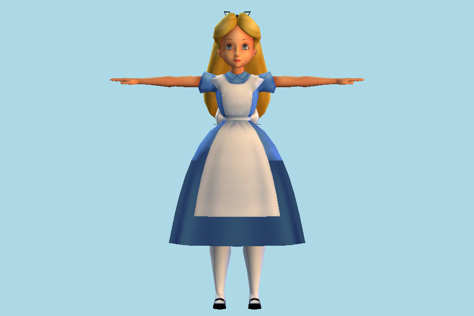 Kingdom Hearts Alice Girl 3d model