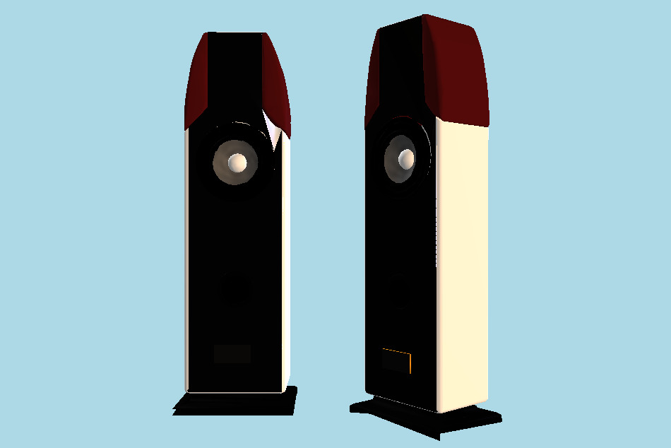 DJ Speaker System 3d model
