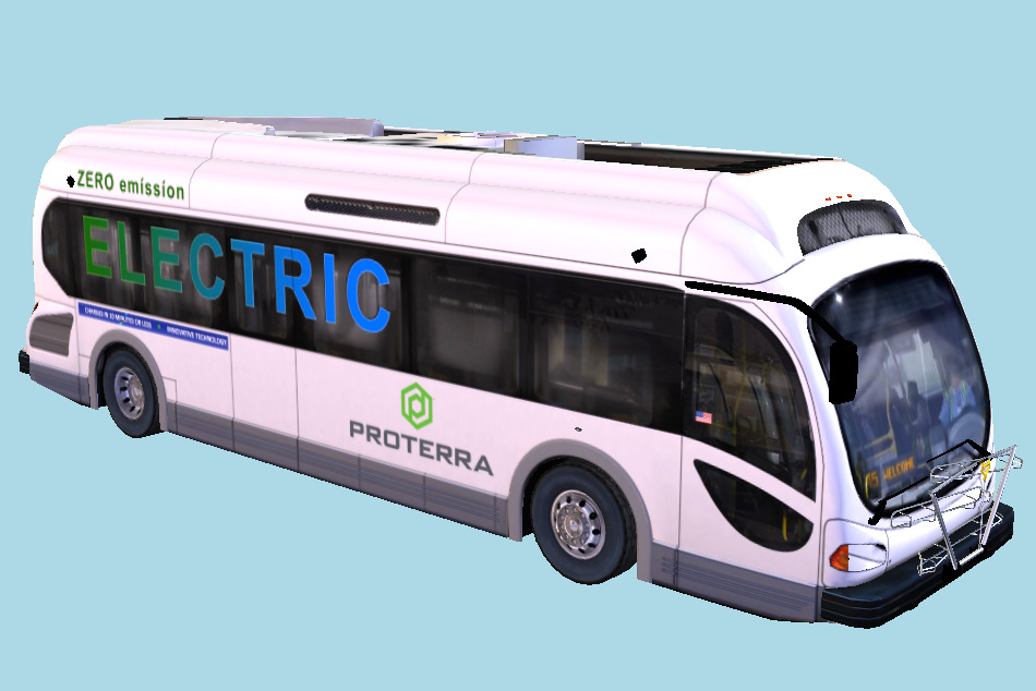 Proterra EcoRide BE35 Electric Bus 3d model