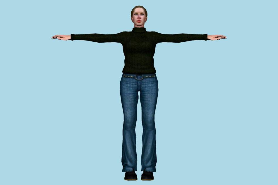 Girl 3d model