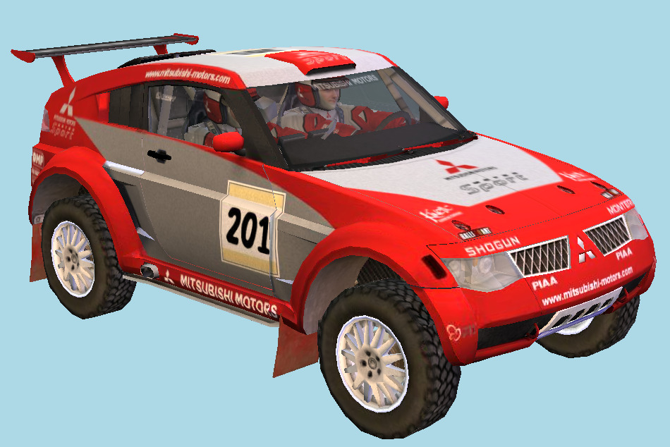 Colin McRae Rally 2005 - Mitsubishi Car Pajero Evo 2 (Shogun Montero Evo 2) 3d model