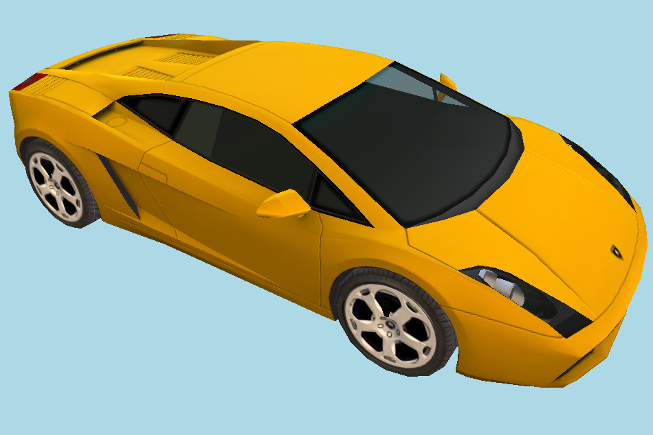 Lamborghini Gallardo Racing Car 3d model