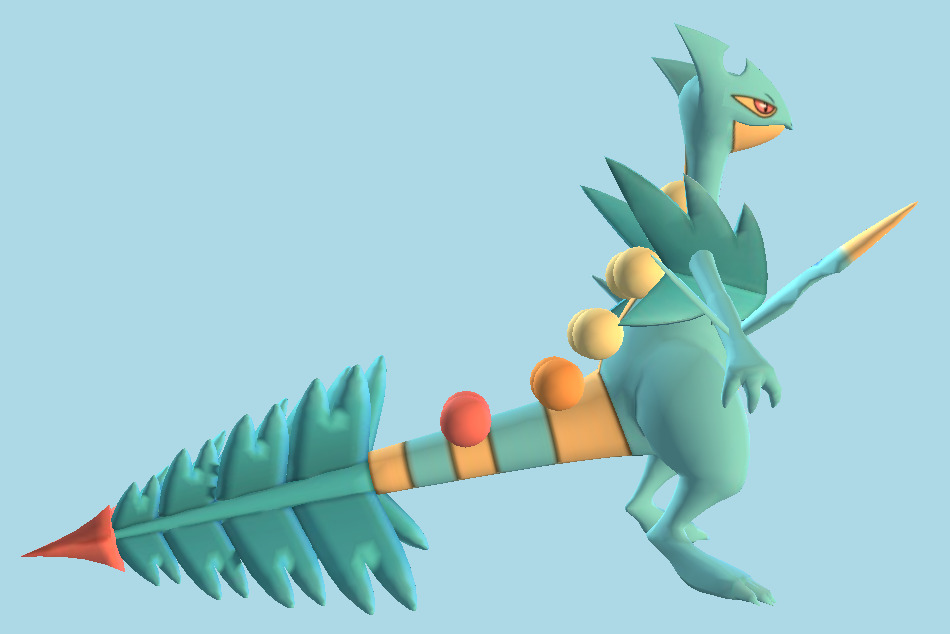 Pokémon X / Y #254 Sceptile 3d model