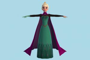 KH3 Elsa Coronation Kingdom-Hearts, KH, girl, female, woman, lady, people, human, character