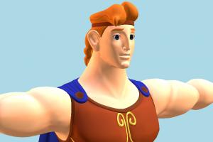 Hercules Hercules, disney, KH, Kingdom-Hearts, cartoon-character, male, man, people, cartoon, character