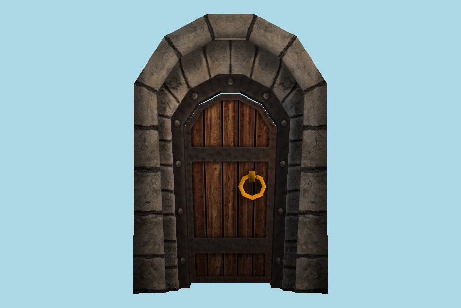 Dungeon Door Gate 3d model