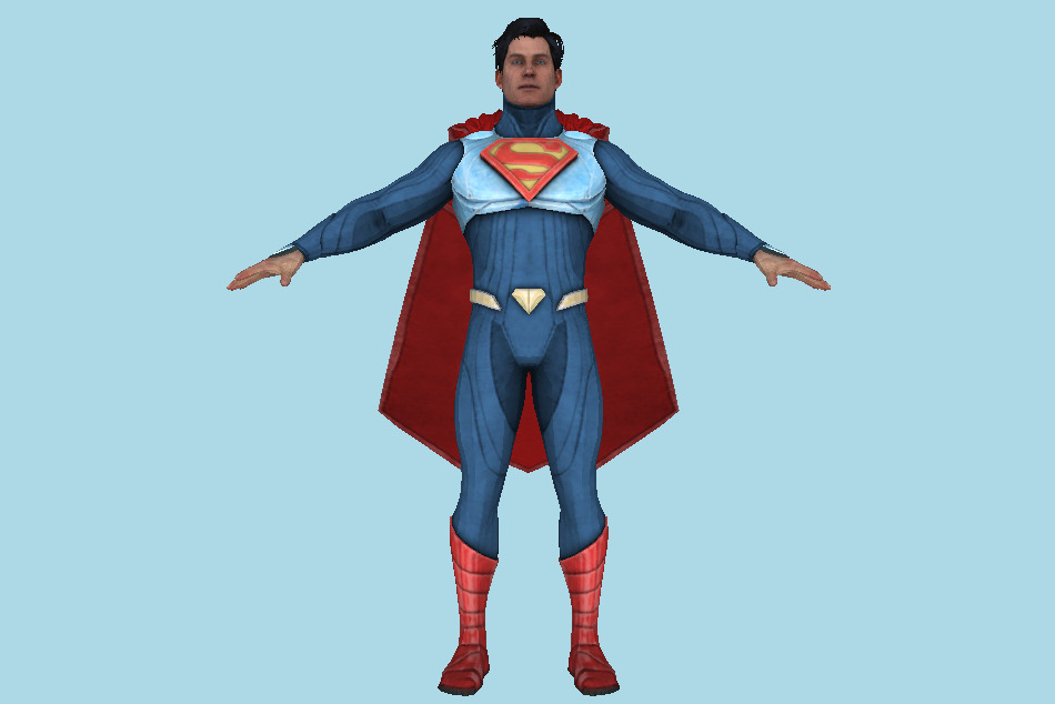 Injustice 2 - Superman 3d model