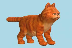Garfield Cat 3d Model
