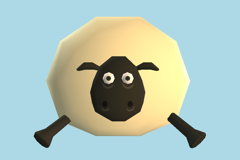 Shaun the Sheep: Puzzle Putt Shirley 3d model