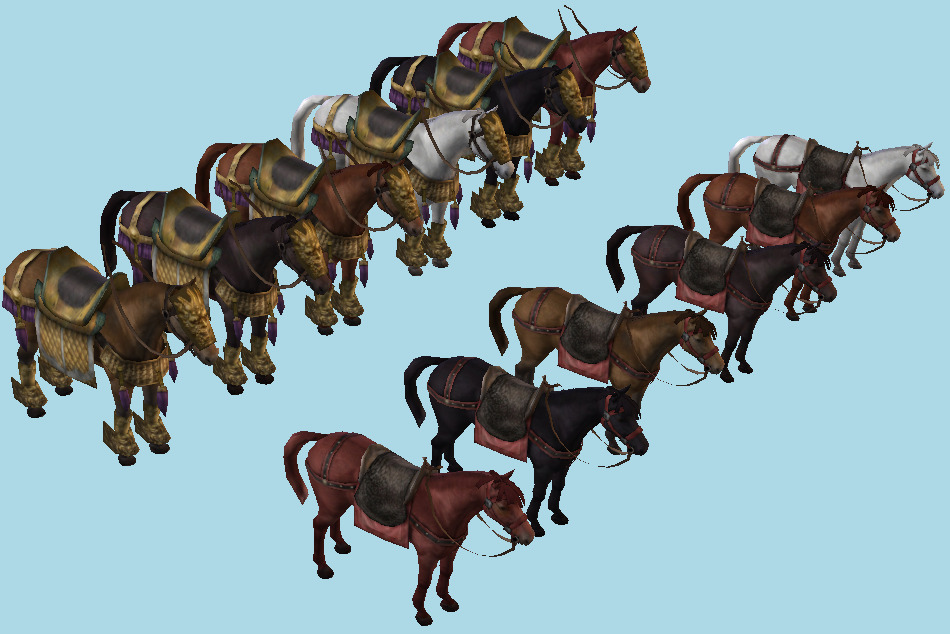 The Military Horse Collection 3d model