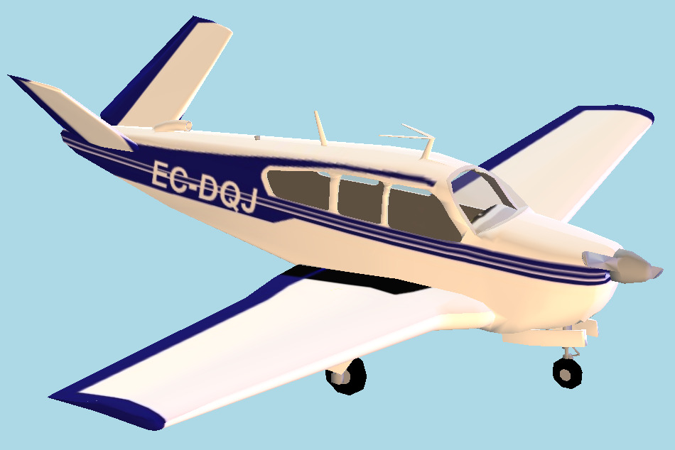 Beechcraft Bonanza Airplane 3d model