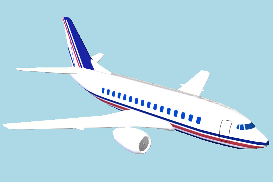 Boein Airplane 3d model