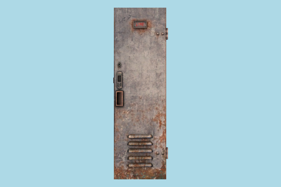 Locker Door 3d model
