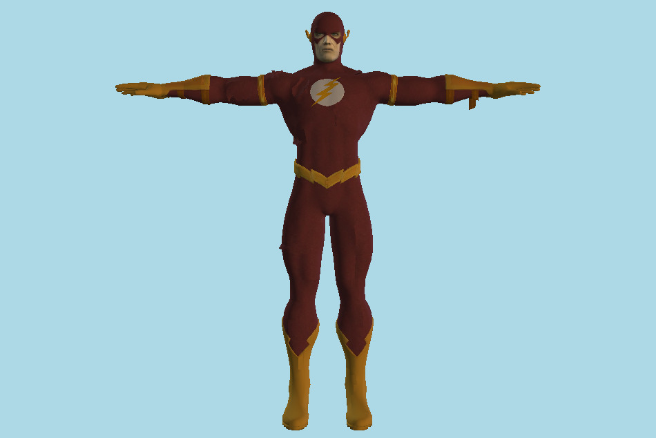 Flash Character 3d model