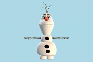 KH Olaf snow-man, KH, Kingdom-Hearts, disney, animal-character, character, cartoon, snowman, snow, man