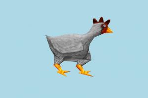 Chicken mdl, hlmdl, halflife, bird, animated, chicken