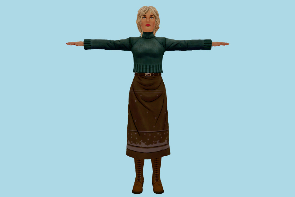 Kim Roland - XIII Remake 3d model