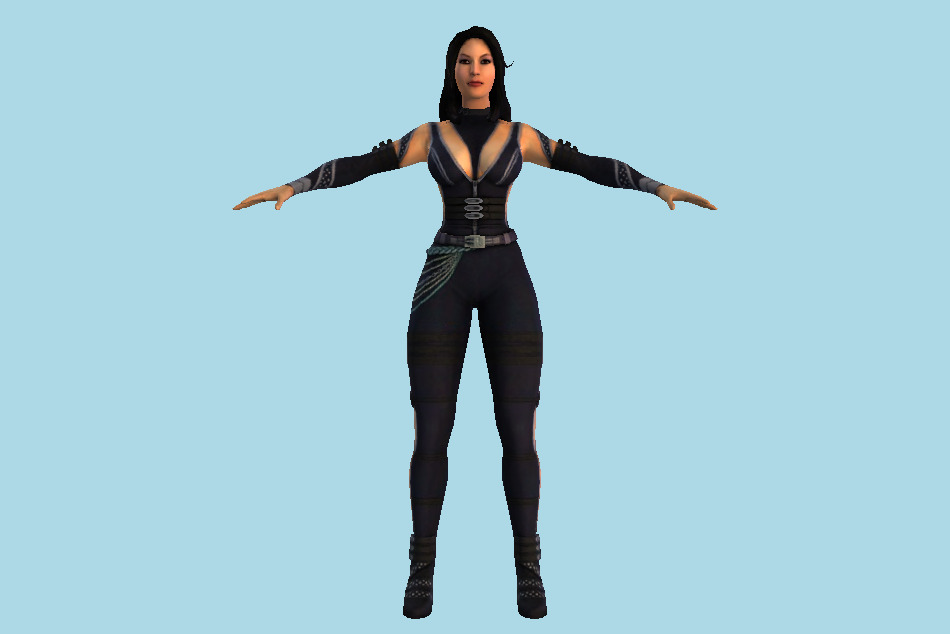 WWE Immortals Brie Bella (Ice Witch) 3d model