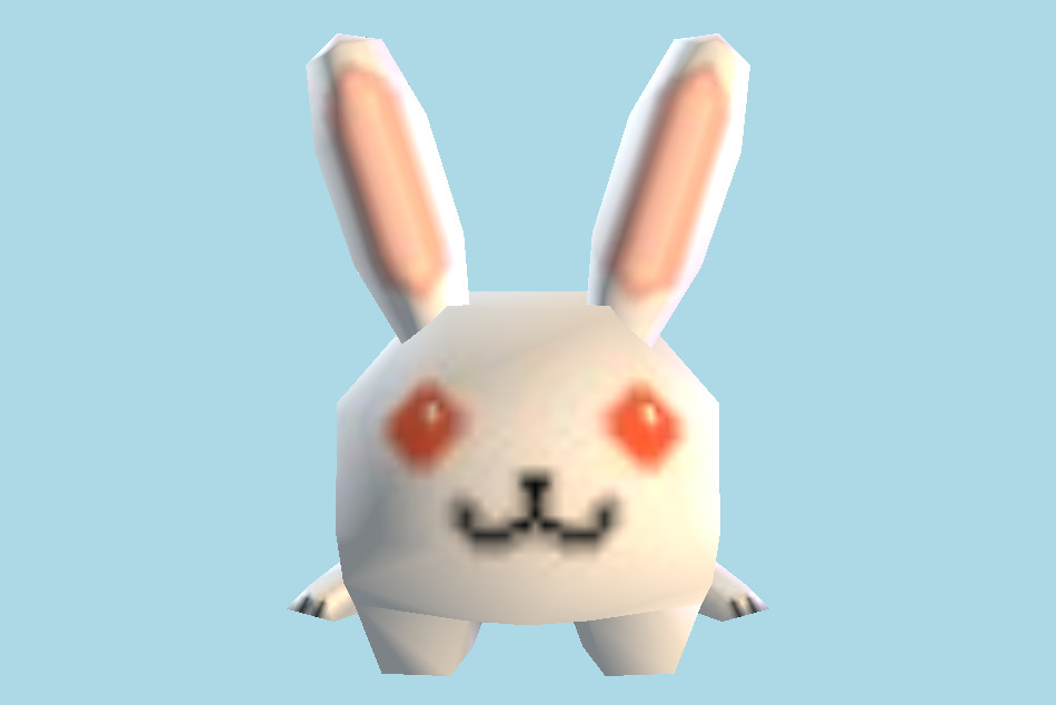 MySims Kingdom Bunny Icon 3d model