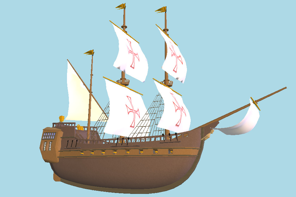 Galleon Ship 3d model