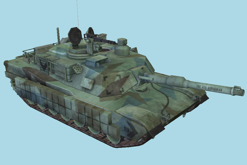 General Dynamics - M1A2 TUSK Tank 3d model