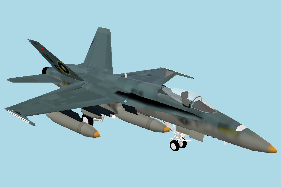 F-18 Hornet 3d model