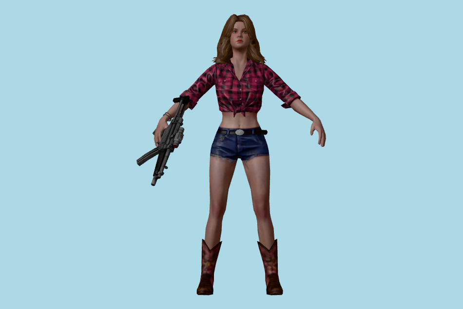 Resident Evil Survival Unit: Becca 3d model
