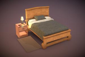 Bed & Bedside Table lamp, beds, bed, bedroom, cellphone, carpet, game-asset, interior-design, bedclothes, game-assets, bedsidetable, bedrooms, low-poly-furniture, bedside-table, bed-low-poly, low-poly, book, interior-design-models, unity-prefab, bed-game-asset, bed-3d, bed-for-games, bed-prop, furniture-models, unity-compatible, unity-models, models-for-unity