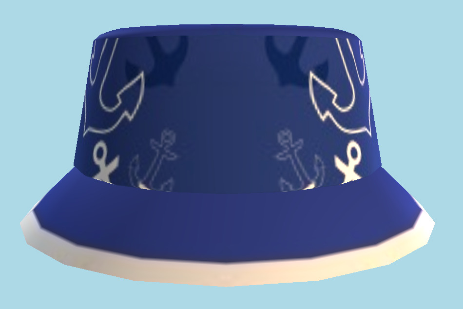 Roblox Anchors Bucket Hat 3d model