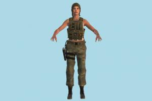 Military Girl Resident-Evil, army-woman, military, girl, soilder, army, woman, female, people, human, character, beautiful, cute
