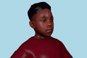 Young Boy children, young, boy, male, people, human, character, renderpeople