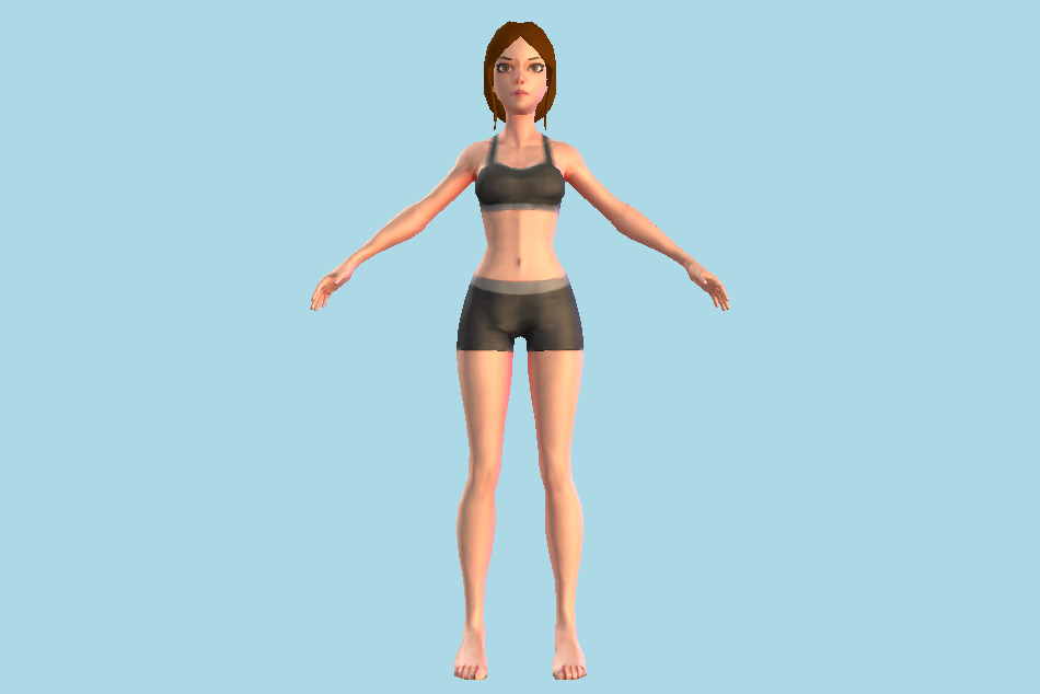 Female Character 3d model