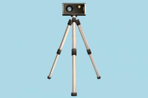 Camera camera, stool, stand, filming, digital, photo, photograph, photography, objects, lowpoly