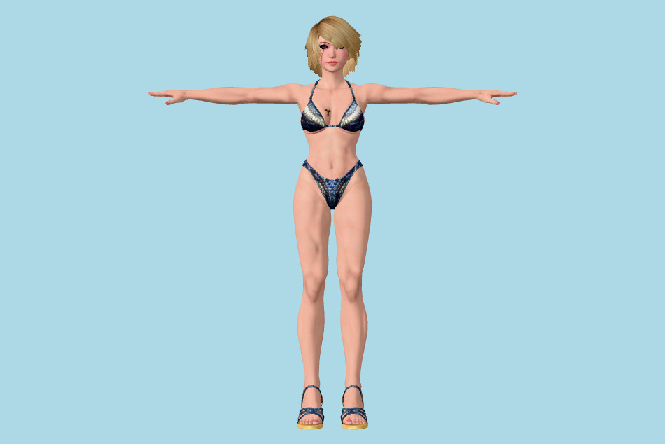 Rumble Roses XX - Rowdy Reiko C 3d model