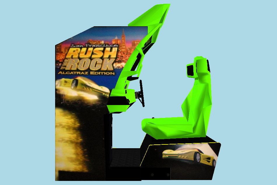 San Francisco Rush Arcade Machine 3d model