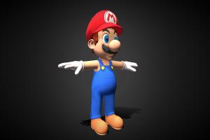 Super Mario 3D Model platform, adventure, supermariobros, mariokart, 3d-art, cartoon, gamemodel, gamecharacter