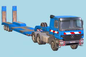 Trailer Truck commercial-truck, truck, trailer, vehicle, car, cargo, carriage, wagon